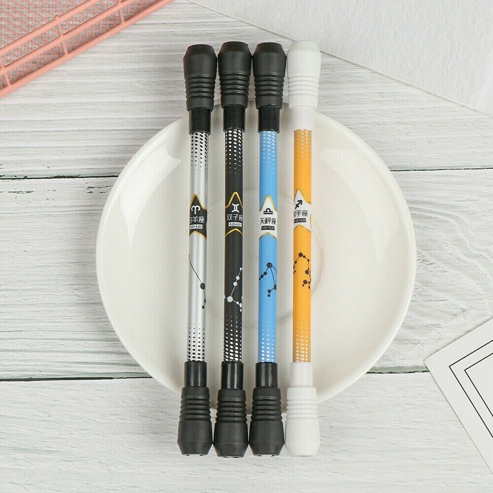 Non Slip Pen Coated Spinning Ballpoint Gaming Rolling Rotating NEW Play Hot