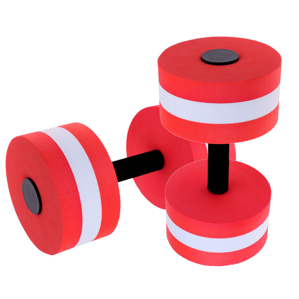 Set of 2 EVA Water Aerobics Dumbbell Barbell Girls Equipment Accessories
