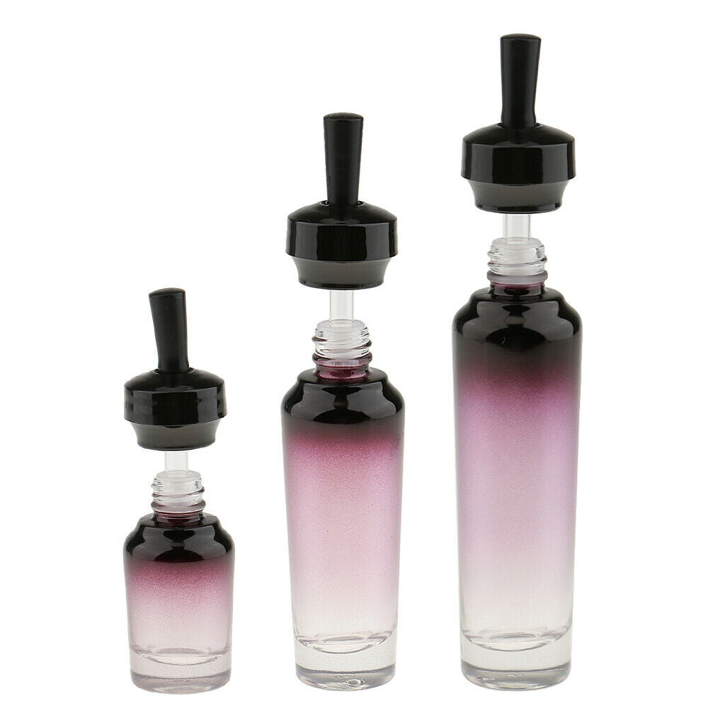 3 Sizes Empty Glass Eye Dropper Bottles Essential Oil Perfume Pipette Vials