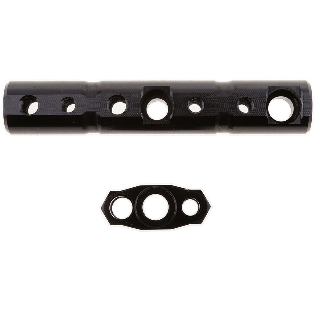 8mm Universal Motorcycle Scooter Multi-function Extended Crossbar Black