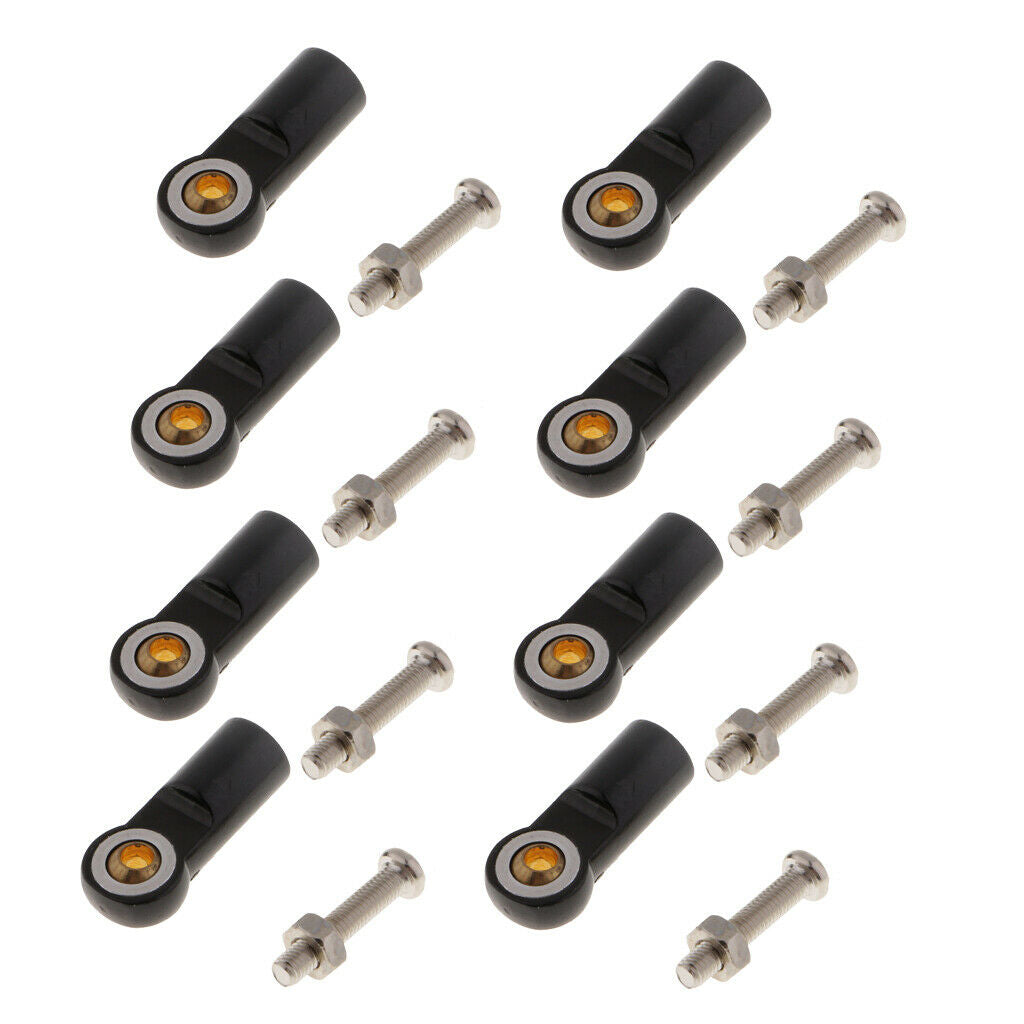 Set of 16 M3 Metal Link Rod End Ball Joint for 1/10 RC Car Parts