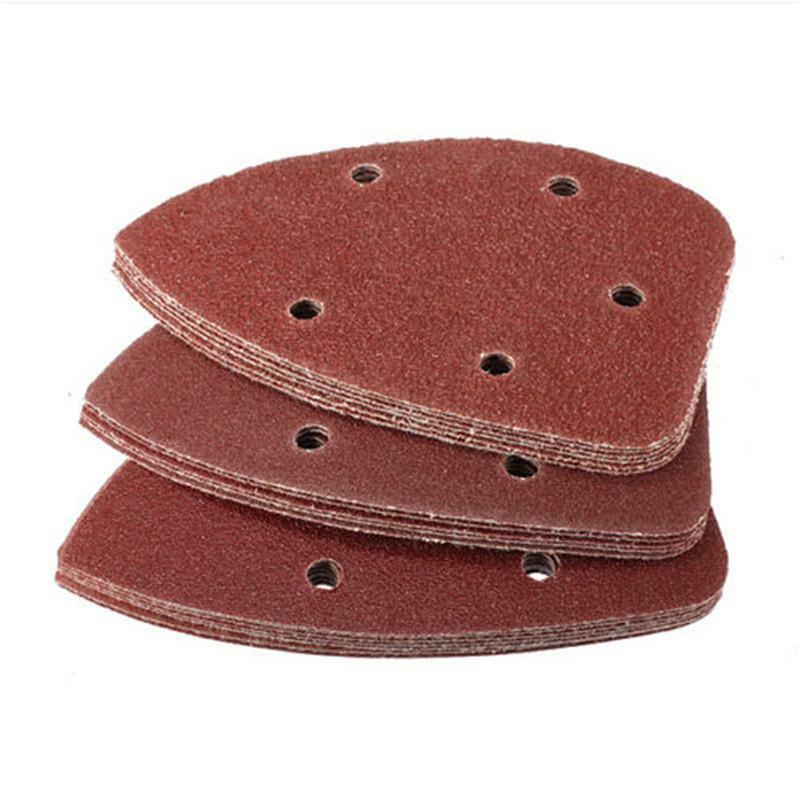 Precision Hot 30 Sand Paper Pads 90mm Triangle 80 Grit Sandin.l8