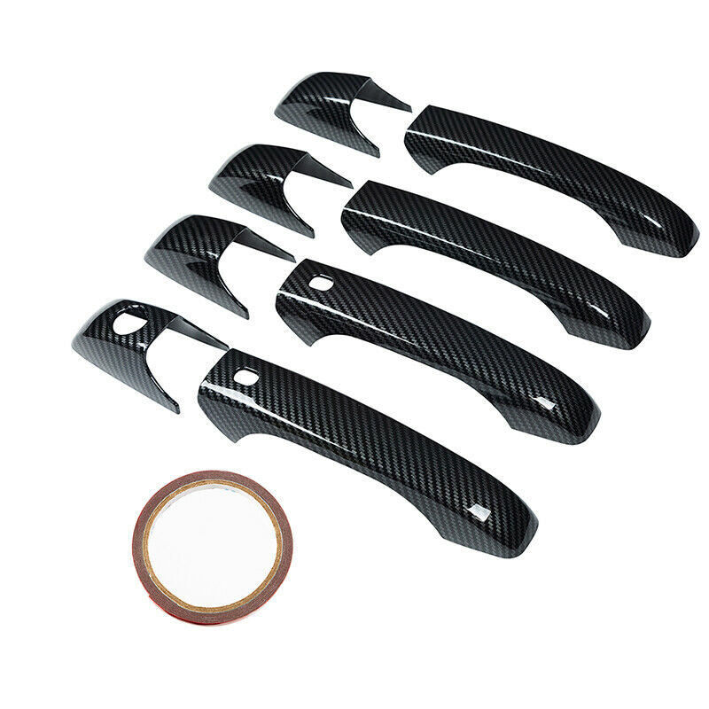 Exterior Door Handle Cover Trim Carbon Fiber For Jeep Grand Cherokee Patriot
