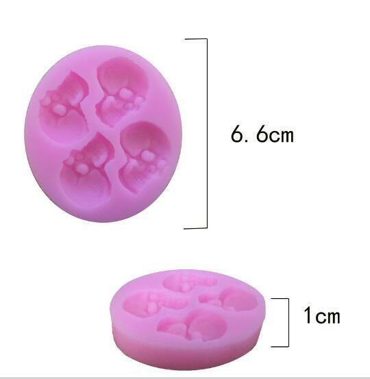 Skeleton head Halloween Silicone Cake Decorative Baking Mould Tool