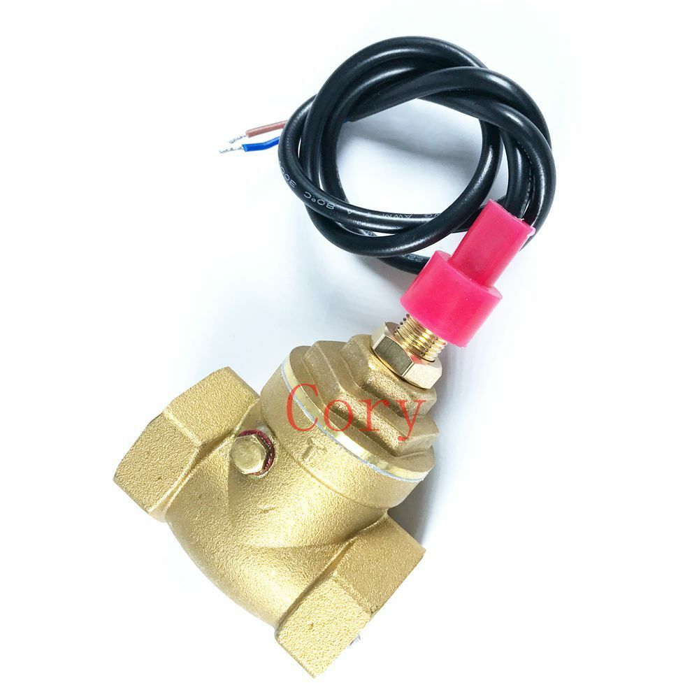 1PCS Water Flow Switch 70W 7-20L/MIN Adjustable Paddle Brass 3/4PT Female Port