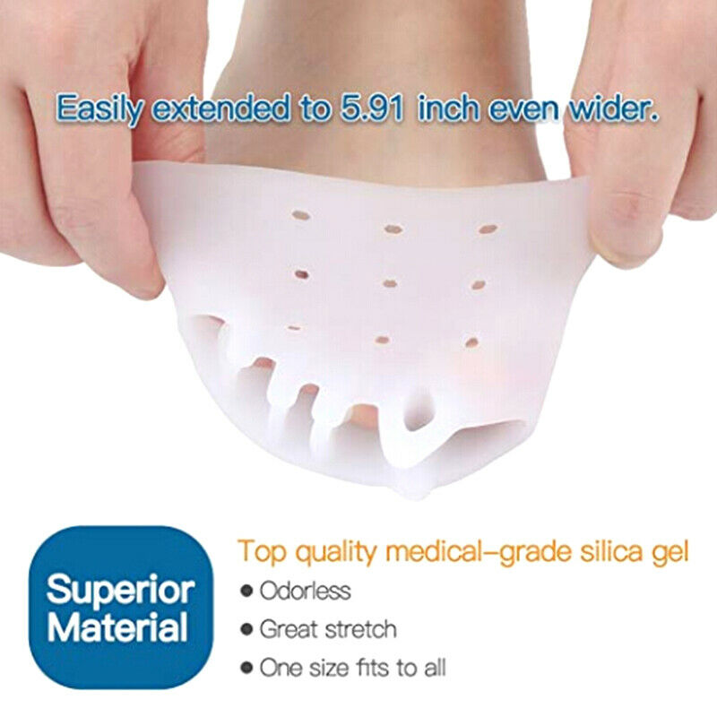 2X Claw Hammer Foot Toe Gel Pads Separators Crest Straightener Stretcher Prop HN