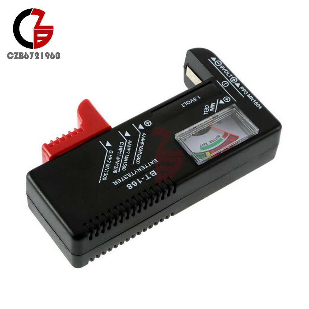 BT-168 AA/AAA/C/D/9V/1.5V Universal Button Cell Battery Volt Tester Checker