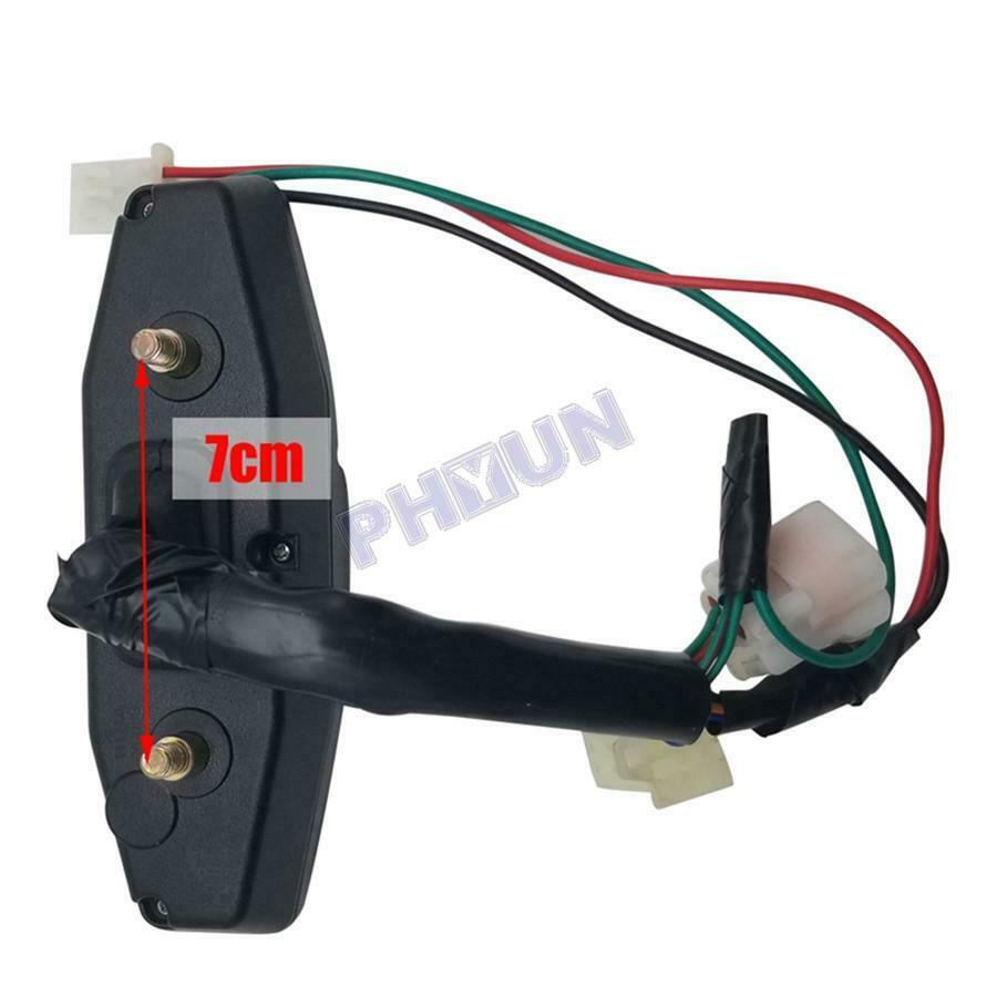 Universal Motorcycle LCD Speedometer Digital Odometer 199km/h 1200 rpm w/ Sensor