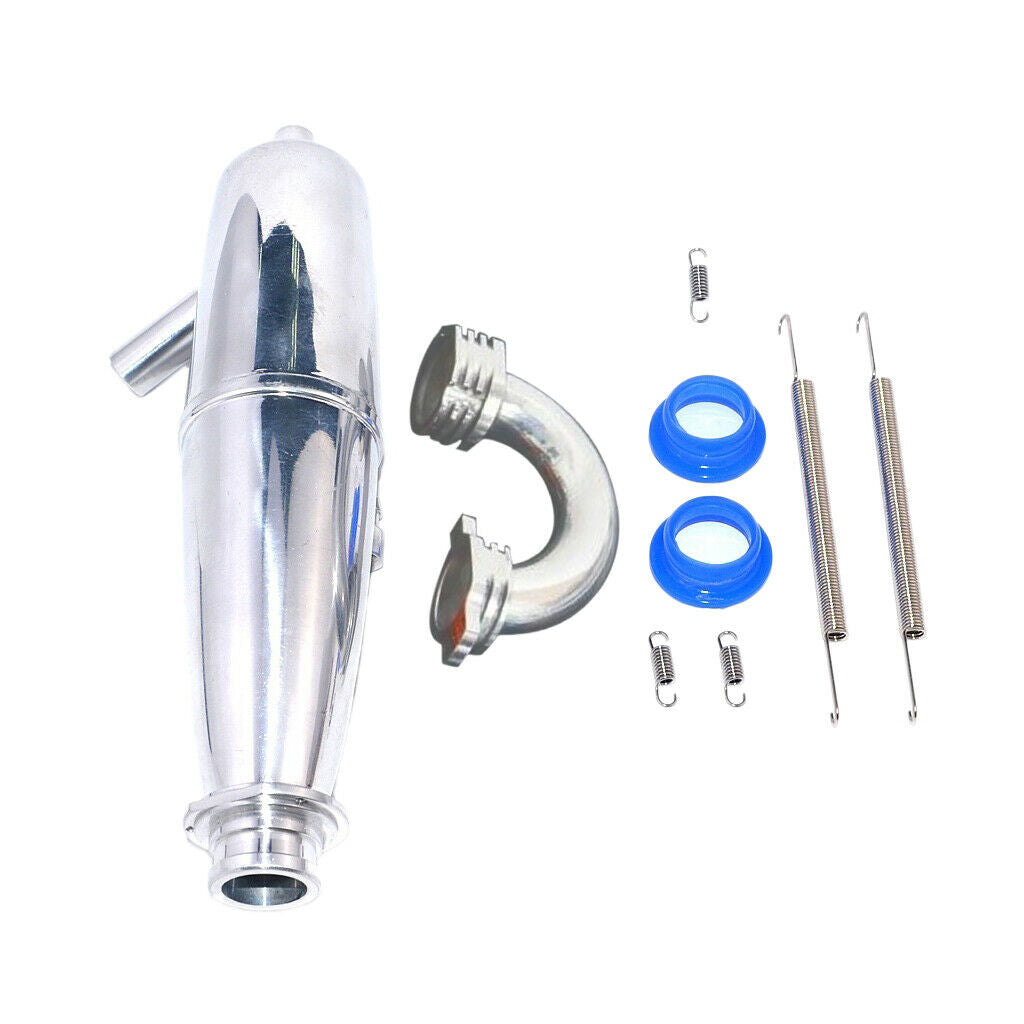 Aluminum Exhaust Muffler Pipe 1:8th RC Nitro Car Exhaust Tubing