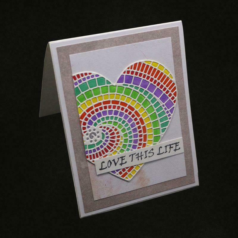Heart Metal Cutting Dies Stencil Scrapbooking DIY Album Stamp Paper Cards Emboss