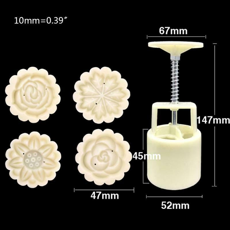 50g Flowers Shaped Pastry Mooncakes Cakes Molds Mooncake Cookie Moulds Cutters
