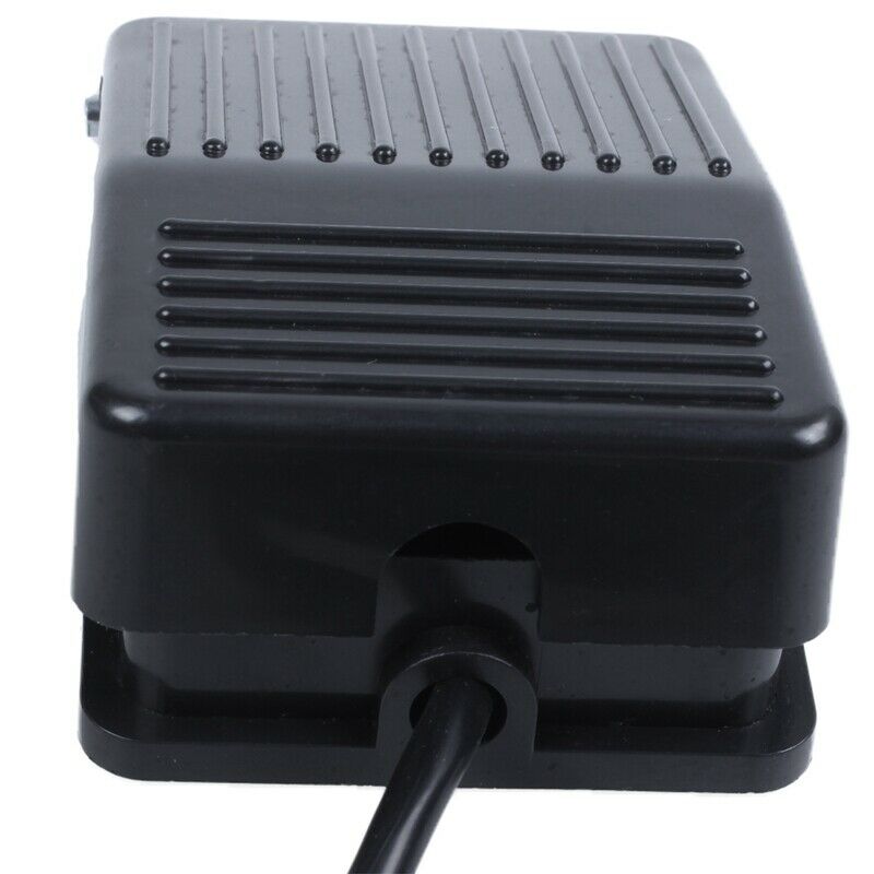AC 250V 10A SPDT NO NC Antislip Plastic Momentary Power Foot Pedal Switch BlacL9