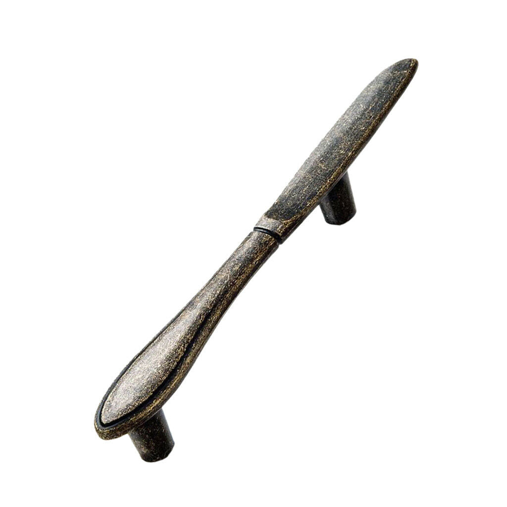 3Pcs Bronze Kitchen Cupboard Drawer shed,Gate Door Pull Handle Cutlery Shape