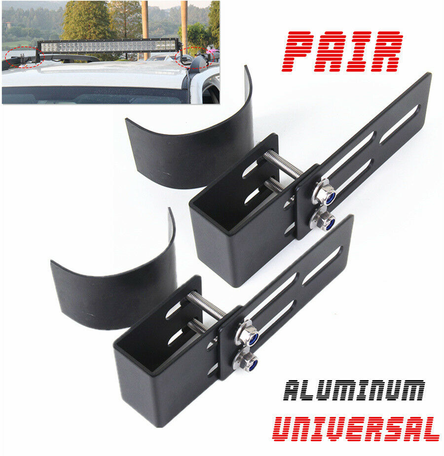 Pair for work light Car roof rack light bracket bumper bull bar Mounting holder