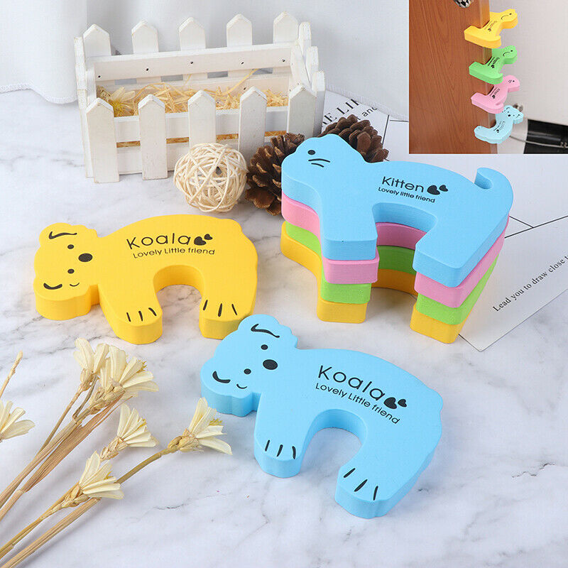 6x Baby Safety Animal Foam Door Jammer Guard Finger Protector Stoppers Ho.l8