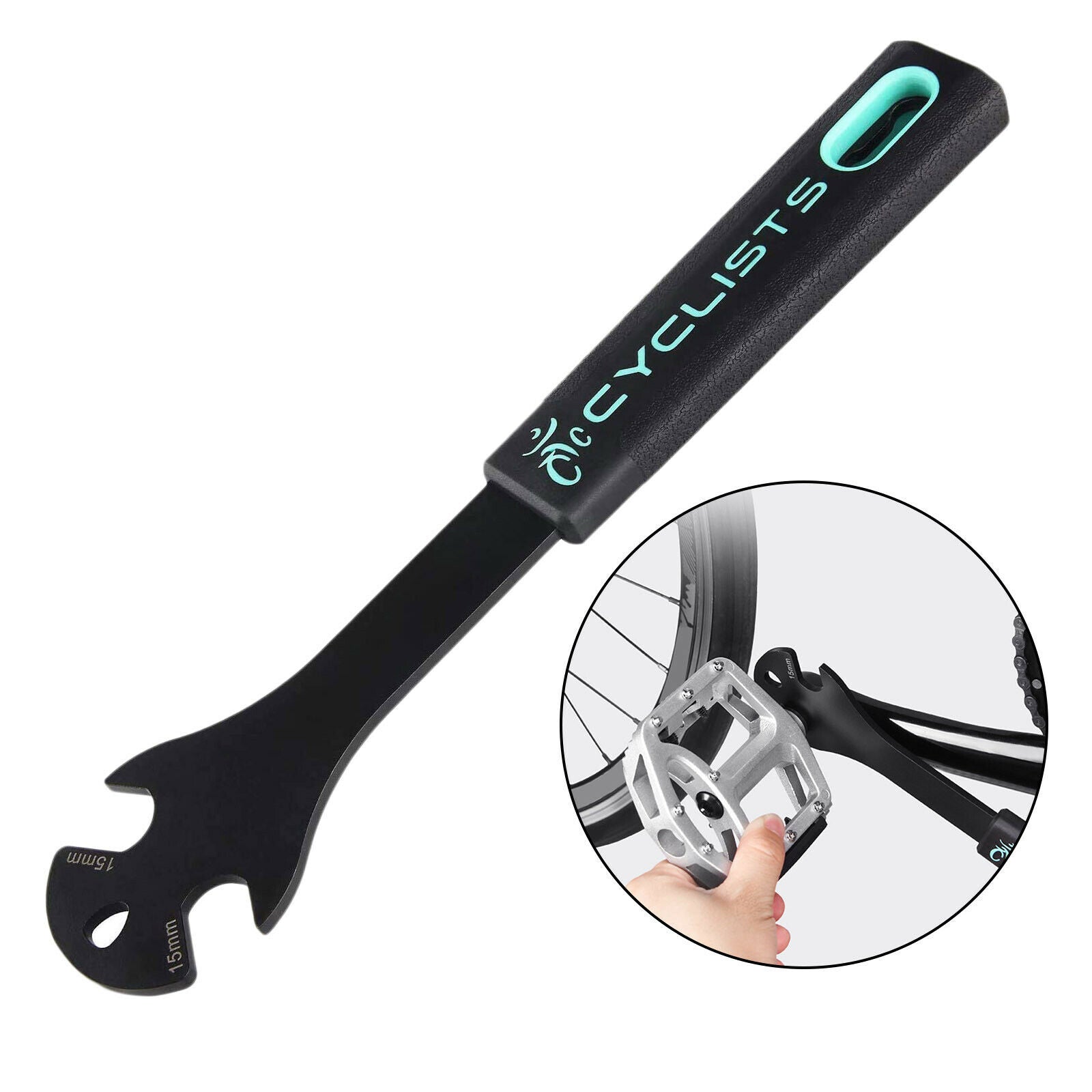 Bike Pedal Wrench Double Sided Mountain Road Bicycle Repair Spanner Remover
