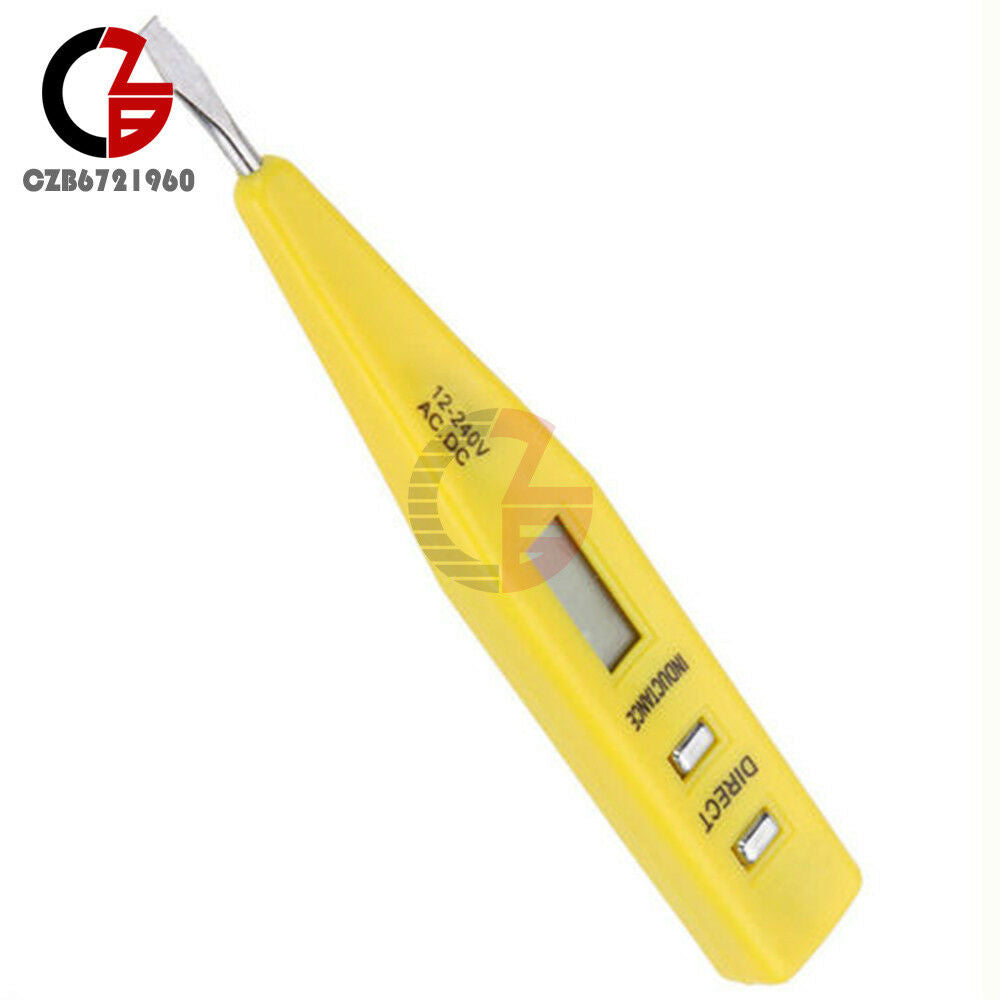 12V-240V AC/DC Digital Electrical Tester Pen Probe Voltage Inductance Detector