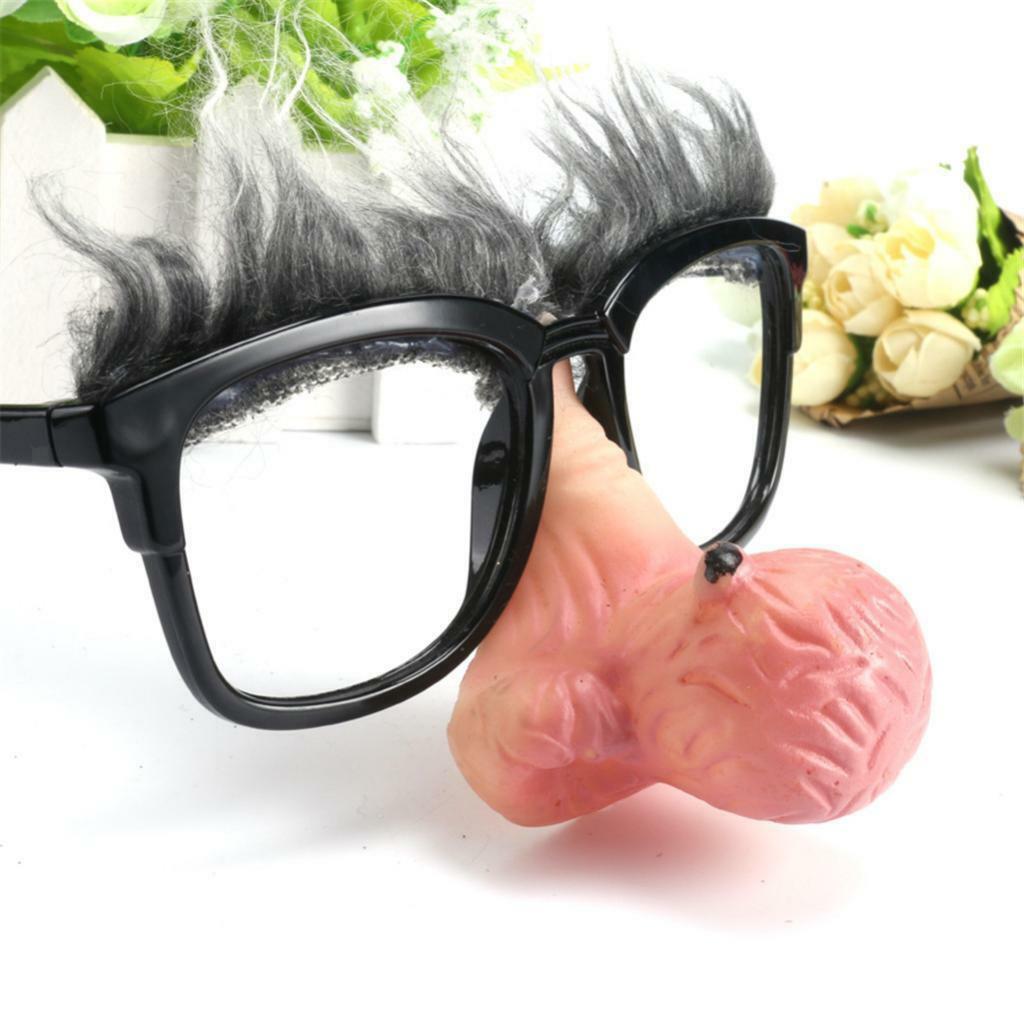 Novelty Big Nose Old Man Sunglasses Party Dress Up Photo Props Kids Adults