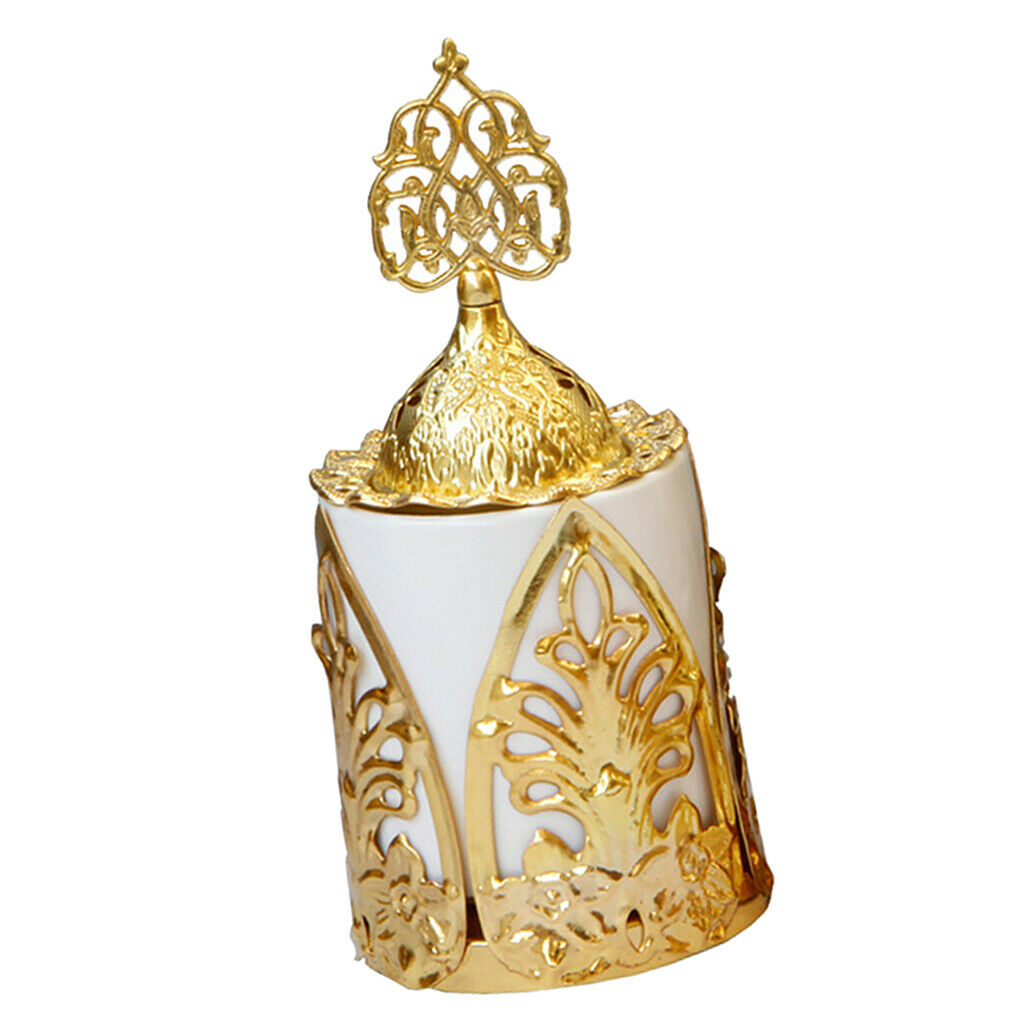 2Pcs Ceramic Porcelain Incense Burner Decorative Holder for Home Ornament