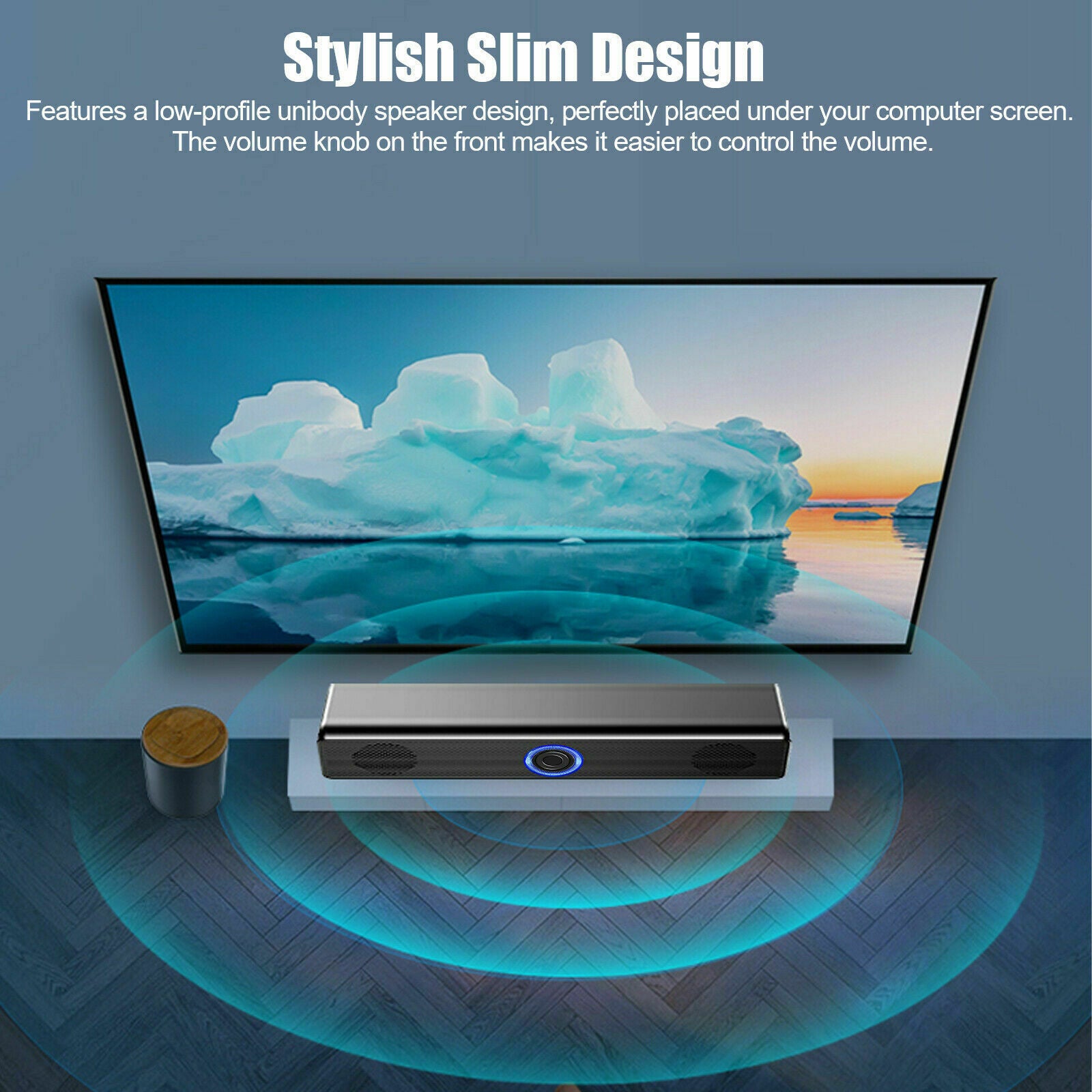 Stereo Bass Sound Computer Speakers 3.5mm USB Wired Soundbar for Laptop Desktop