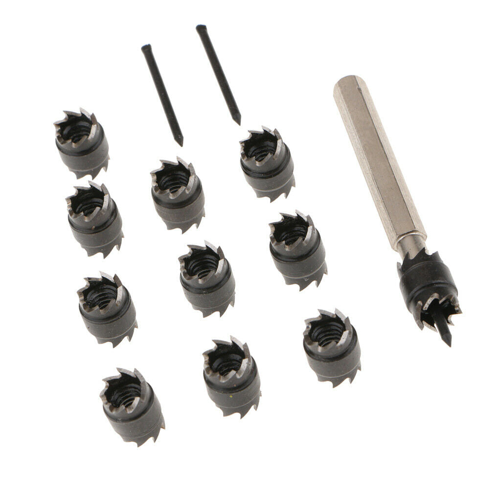 13pcs Double Sided 3/8in Spot Weld Cutter HSS Drill Bit Remover Cut Tool New