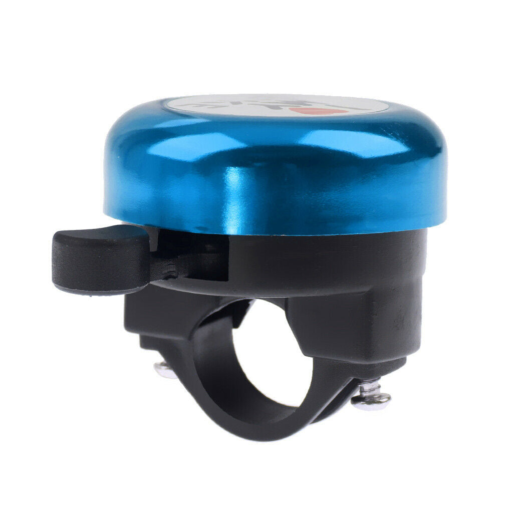 2 Pieces Blue+Golden Aluminum Handlebar Scooter Bicycle Bell Kids Alarm