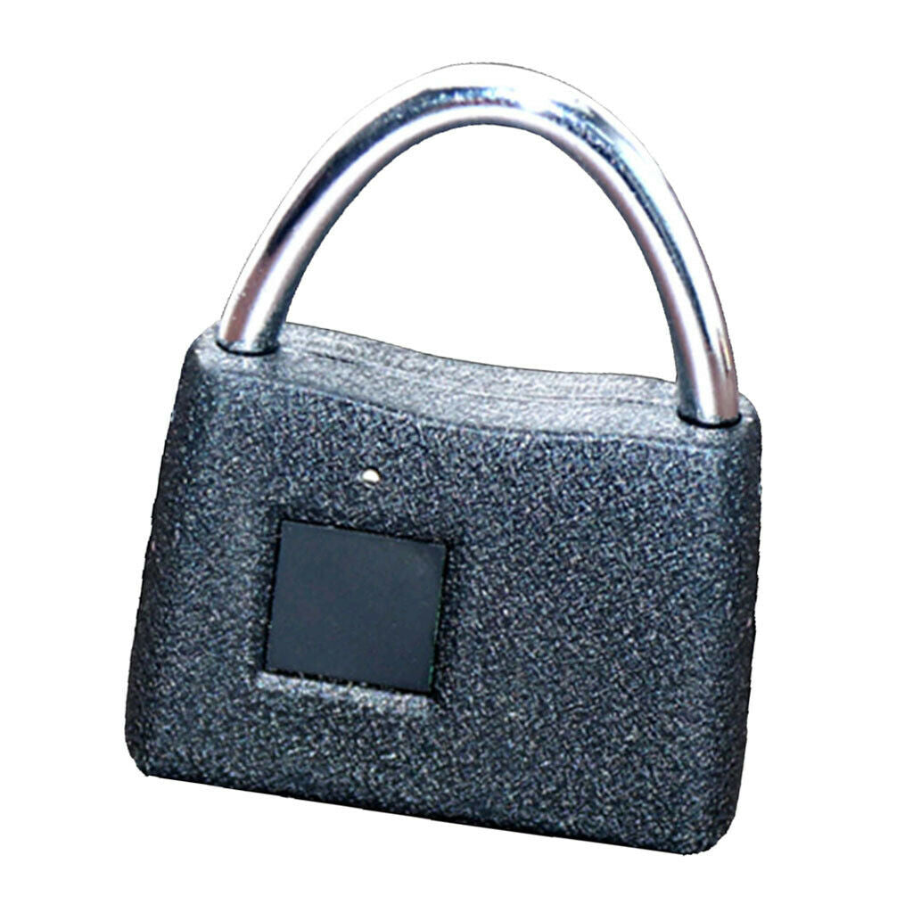 Universal Smart Fingerprint Padlock Anti-theft Frosted Lock frosted black