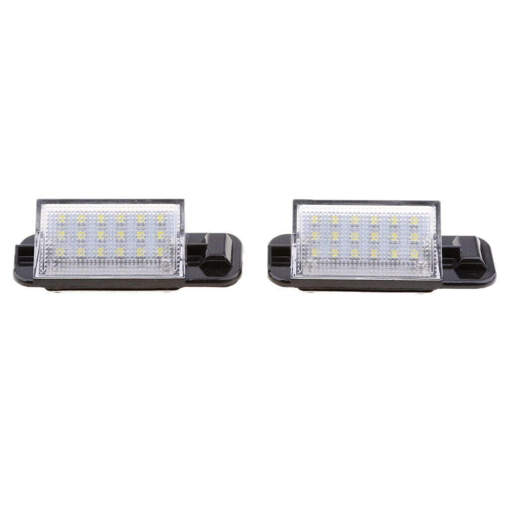 2 Pieces Number License Plate LED Light Lamp for Audi VW Jetta MK6