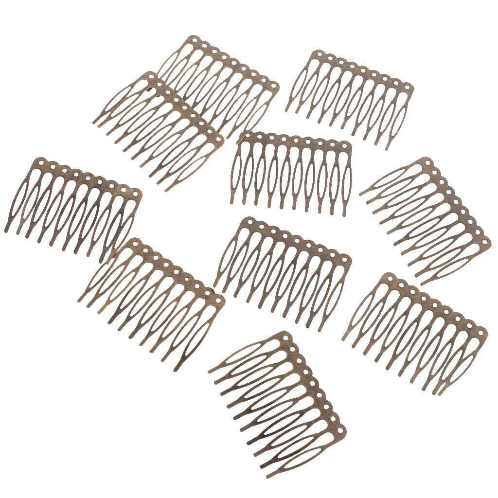 20pcs 5/10 Teeth DIY Metal Wire Hair Clip