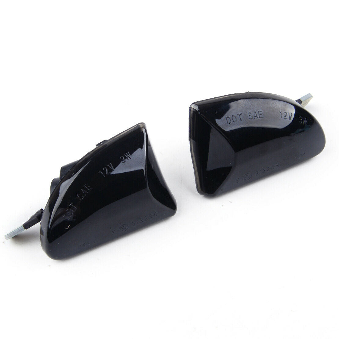 2pcs LED Side Markers Lights Fit For Smart Fortwo W451 Coupe 2007-2014 Black as