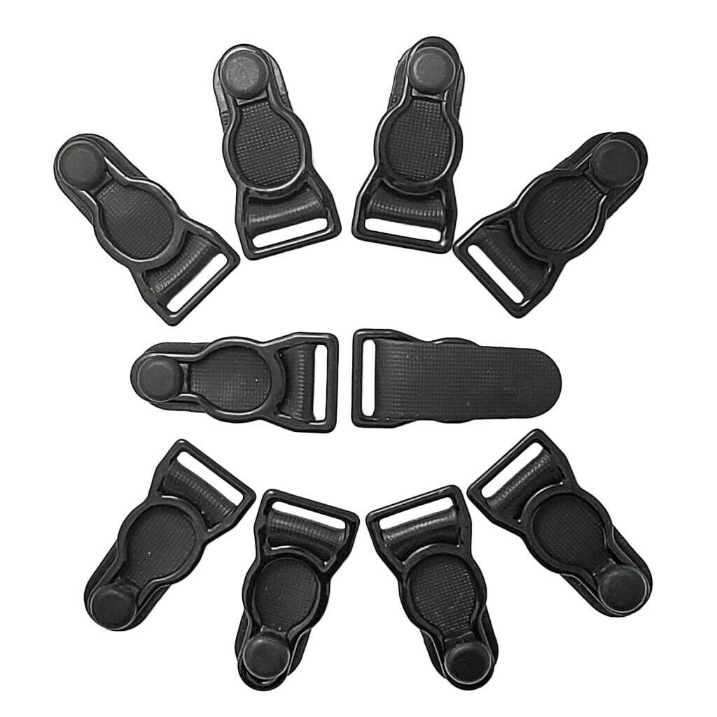 10x leg garter belt thigh high stockings suspender belt metal clips 12mm