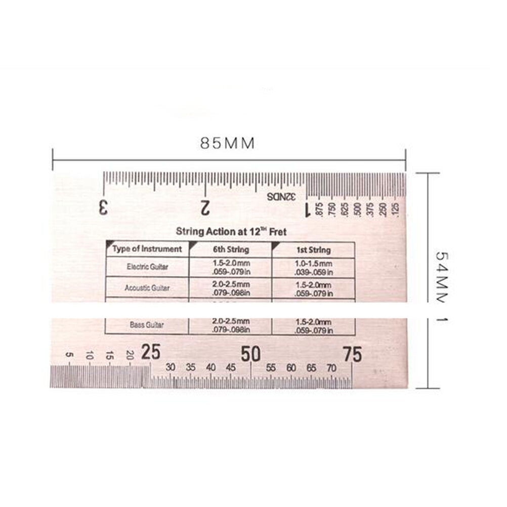 String Act Gauge Rulers Guide Setup Guitar Bass Electric Measuring Luthier.l8