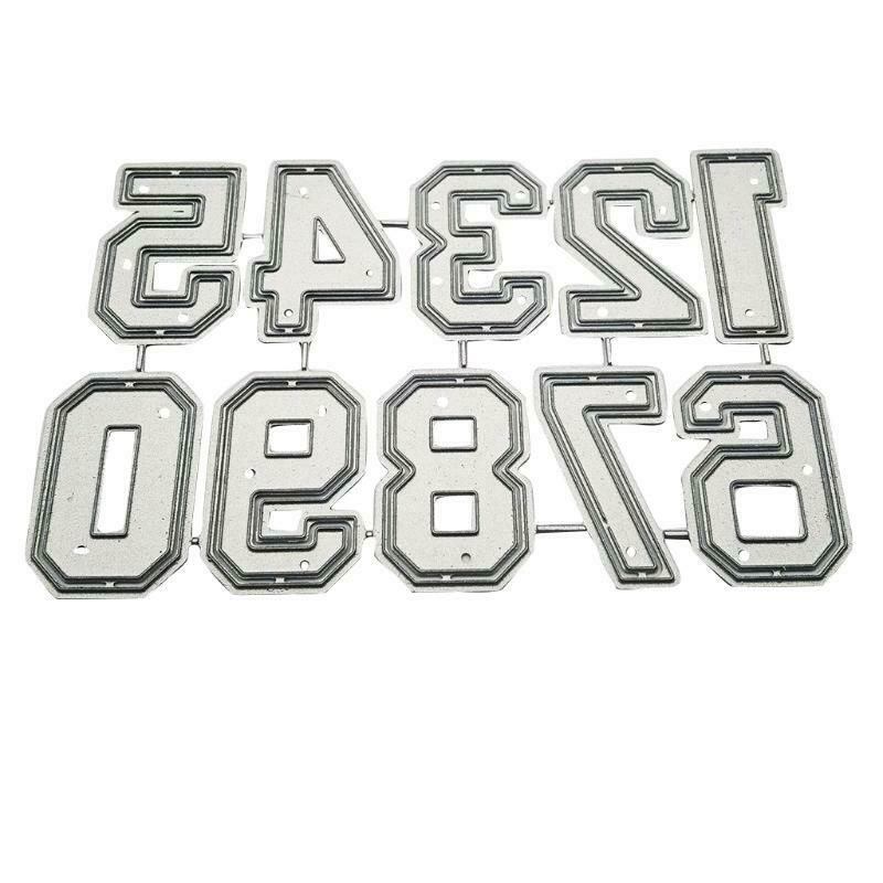 Number Metal Cutting Dies Stencil DIY Scrapbook Album Paper Card Template Mold