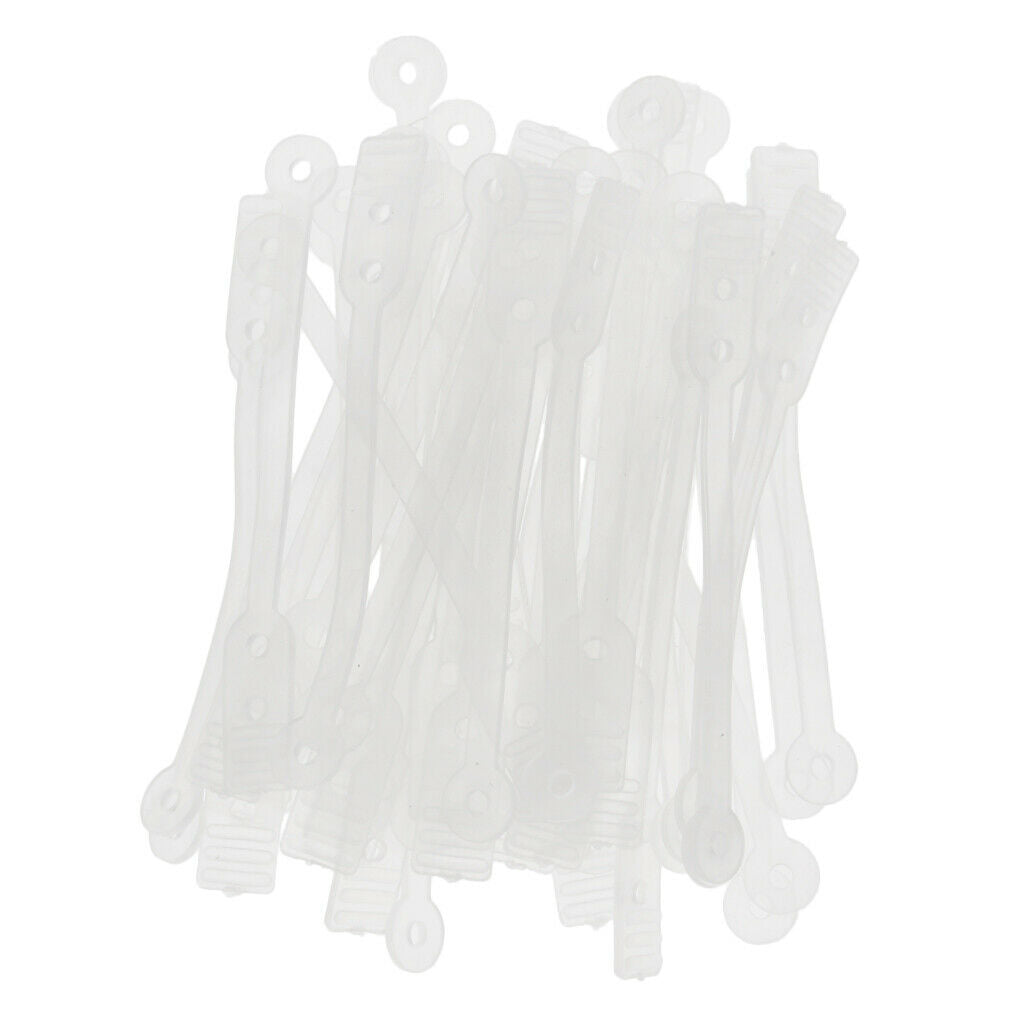 100x Salon Curling Rods Rubber Band Clear Reusable Hair Roller Fixing Tools