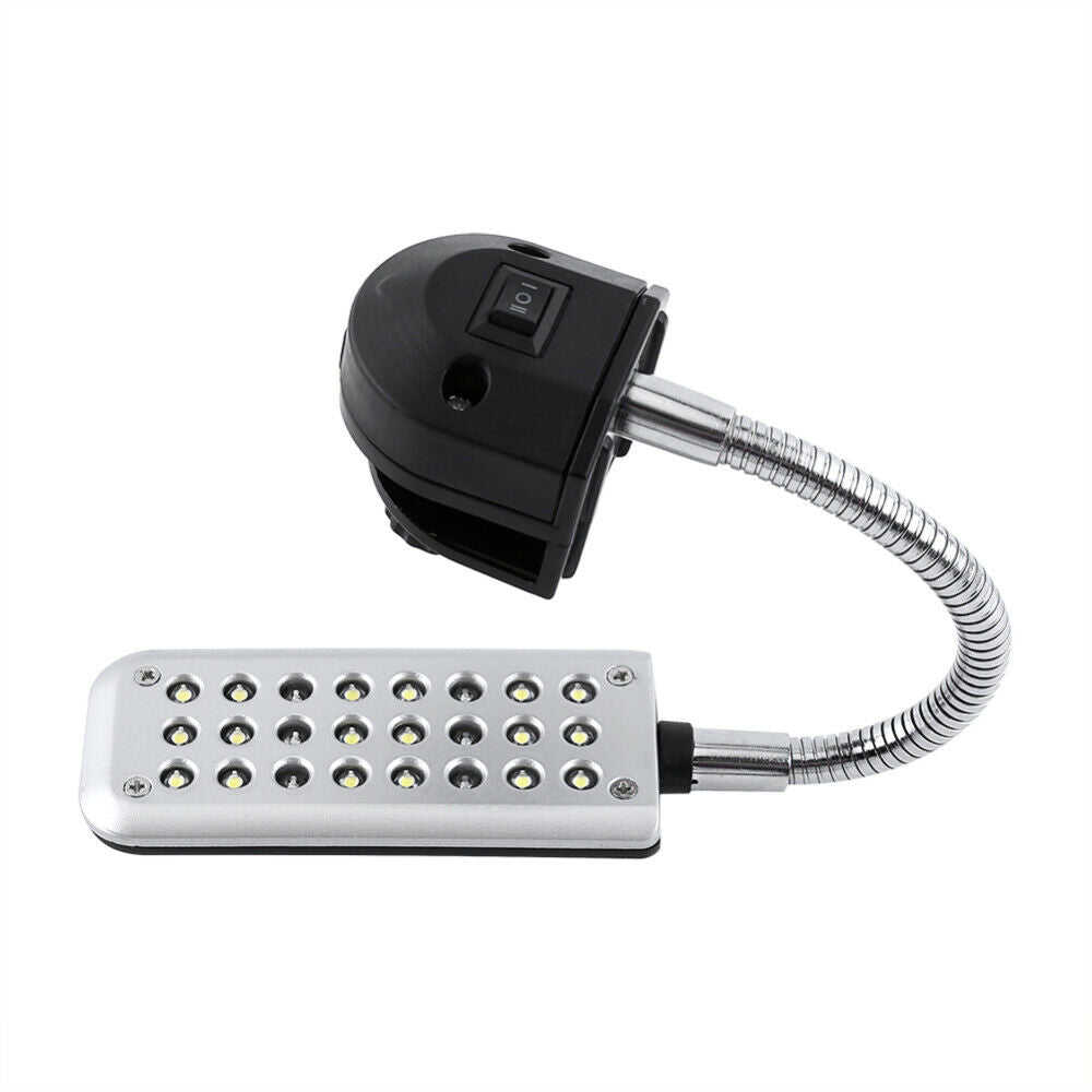 24 LEDs Aquarium Clip on Lamp Aquatic Grow Fish Tank Light EU Plug Flexible