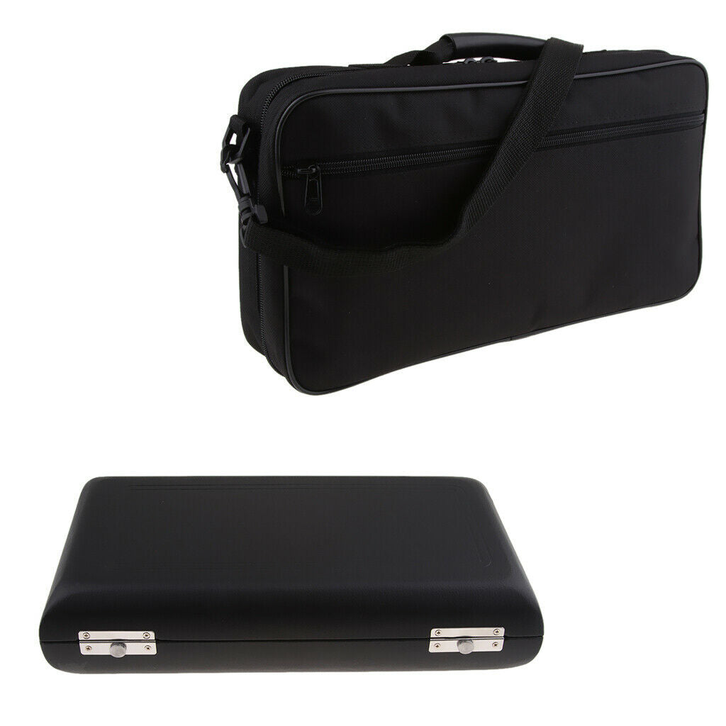 Professional Oboe Case Black Color Hard Shell Oboe Bag Shoulder Strap