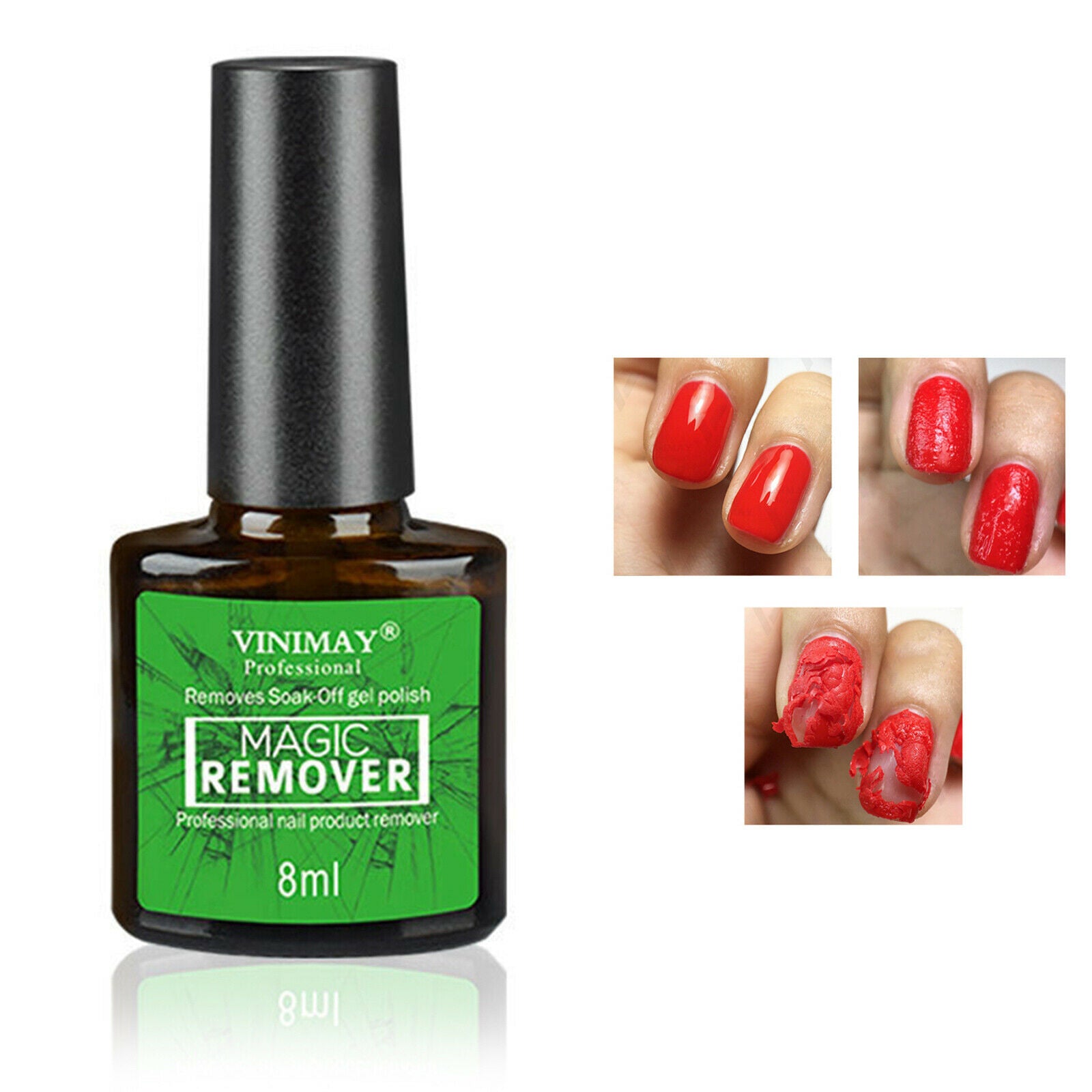 Burst Nail Gel Remover Polish Soak Cleaner Degreaser Nail Cleaner Manicure 8ml