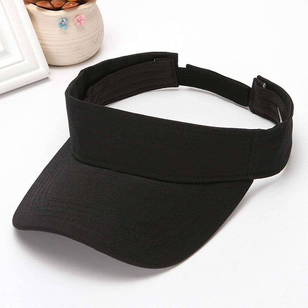 3 Colors Set 100% Cotton Sun Visor Hat Golf Tennis Sport