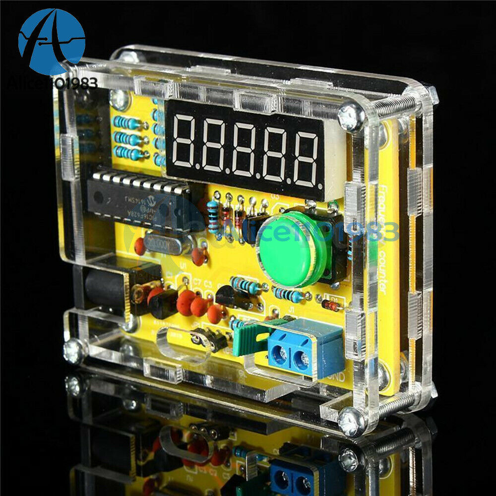 1Hz-50MHz Crystal Oscillator Tester Frequency Counter Meter DIY Kits + Case