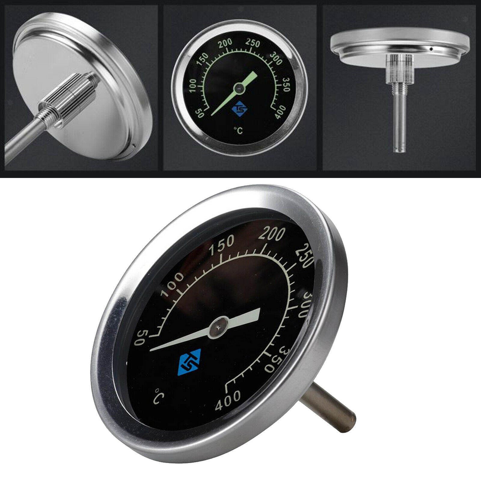 50 400 ℉ stainless steel oven thermometer BBQ grill cooking temperature