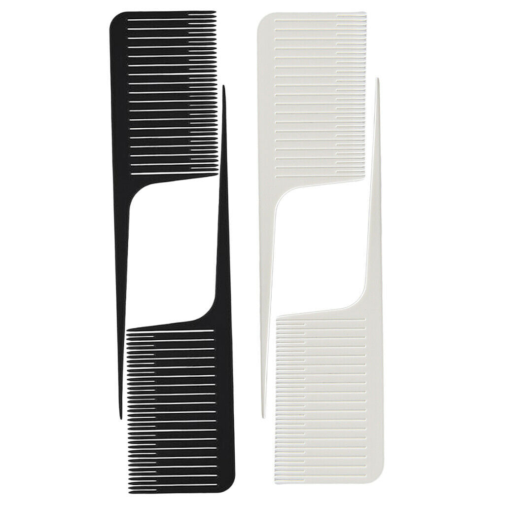 2x Plastic Weave Highlighting Hair Comb Highlight for Salon Hair Combs