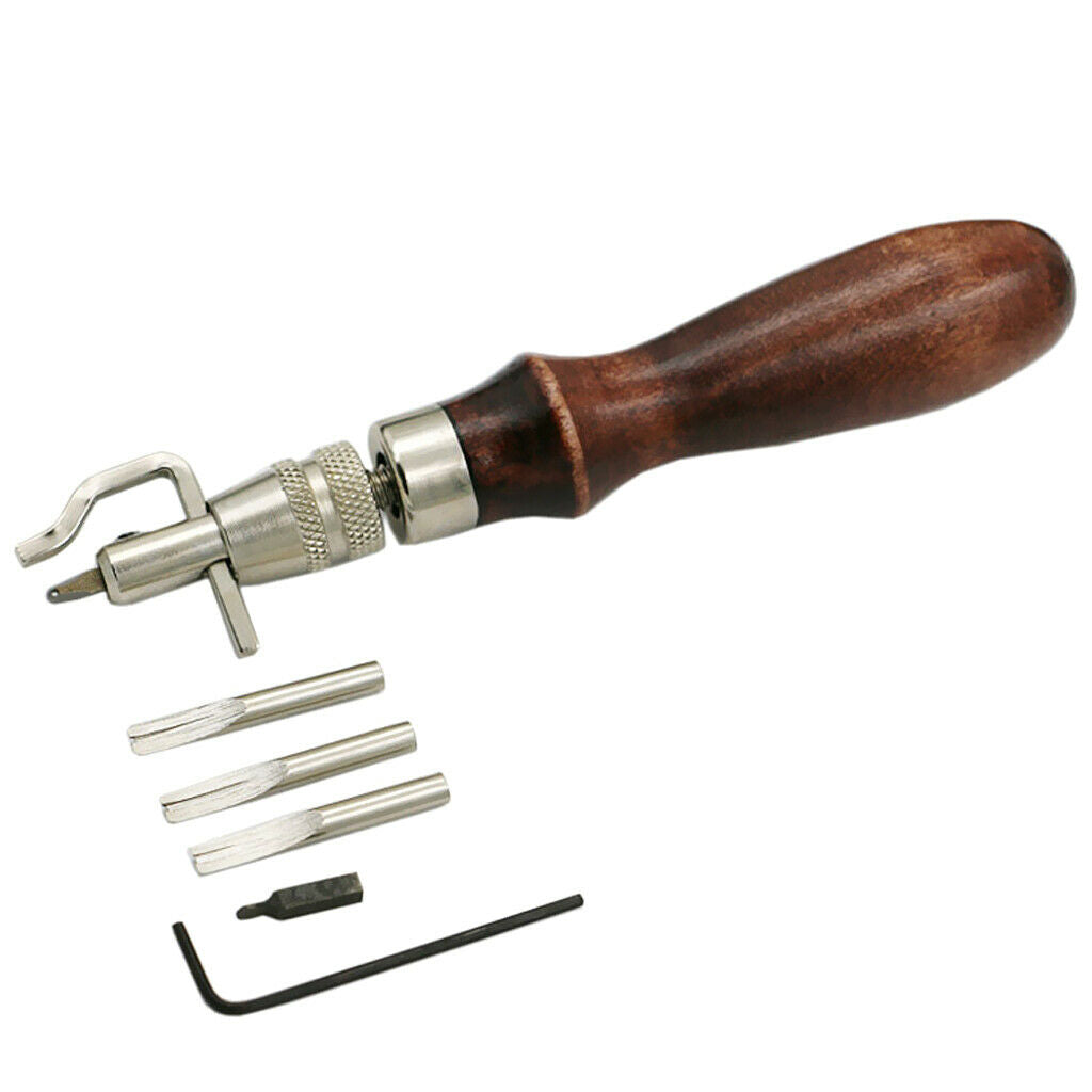 7-in-1 Adjustable Stitching Groover Set Crease Leathercraft Working Tools