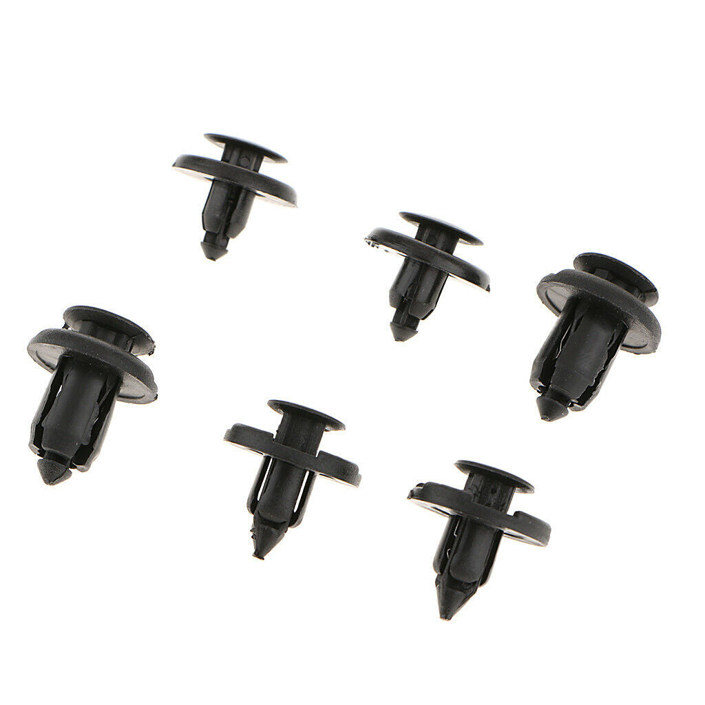 50 Pieces 6 Sizes Car Body Push Pin Rivet Trim Fastener Panel Clip Retainer