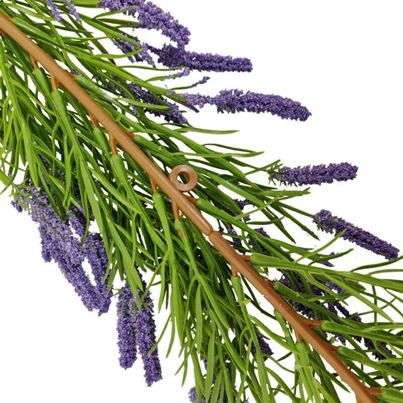 Artificial Lavender Ivy, Faux Lavender Leaves Vines Handmade Garland GreenerR6A7