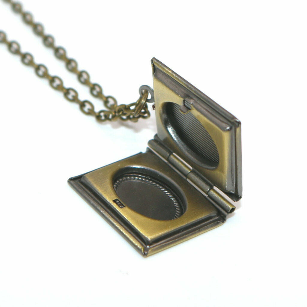 Retro Womens Religious Necklace DIY Lipstick Perfume Lockets Chain Jewelry