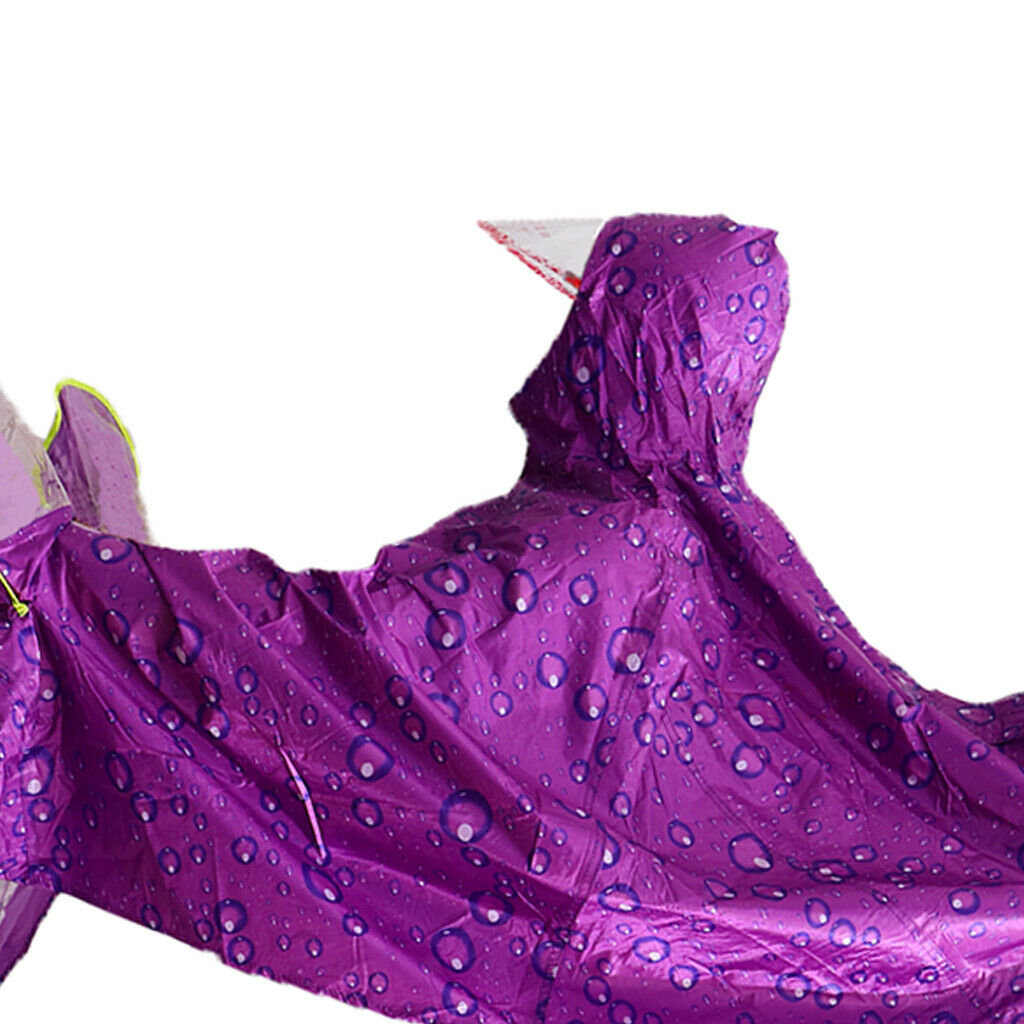 Oxford Raincoat Rider Covers Cape E-Bike Motorcycle Double Poncho Purple