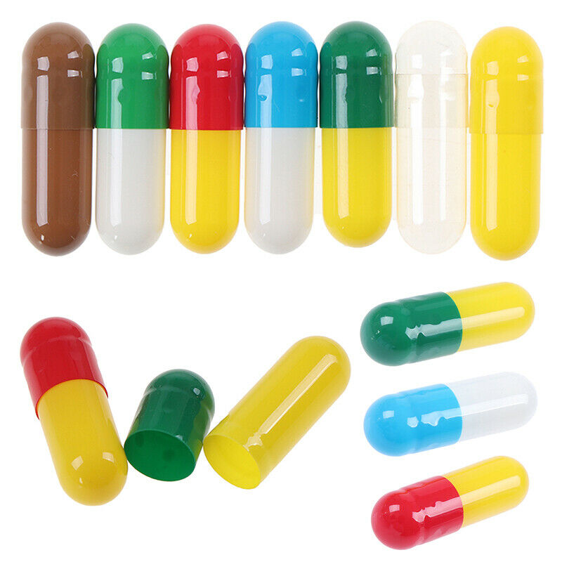 1000Pcs Empty Hard Gelatin Capsule MedicineCapsule 0# Refillable  Empty P WLDFA