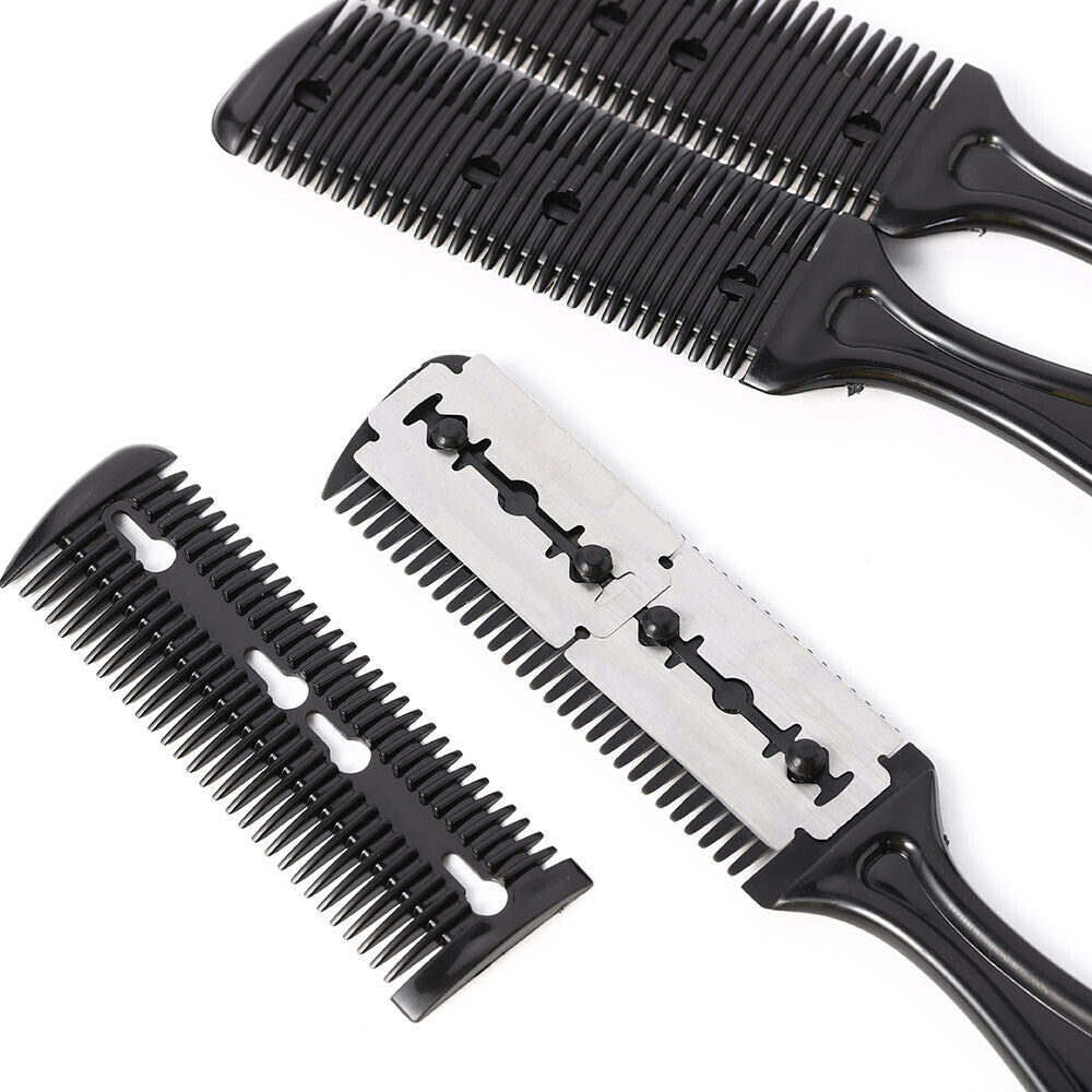 3X Hair Brush Cutter Comb Beard Trimmer Cut Thinning Slice Hair Shaper Razor Kit