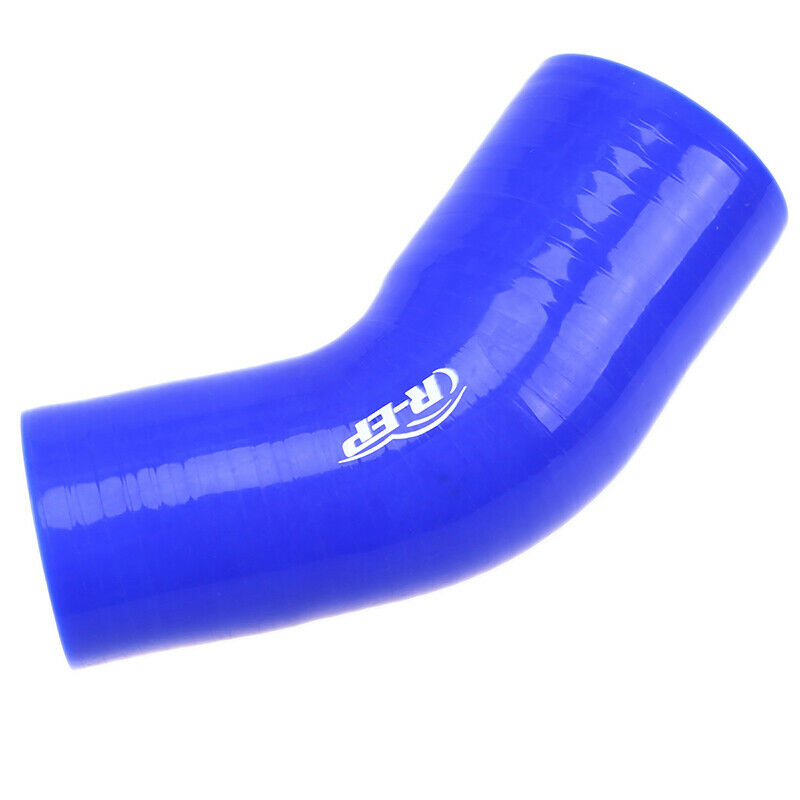 1PC Blue Variable diameter elbow Silicone hose 45 degree 2.5"-2" reducer COUPLER