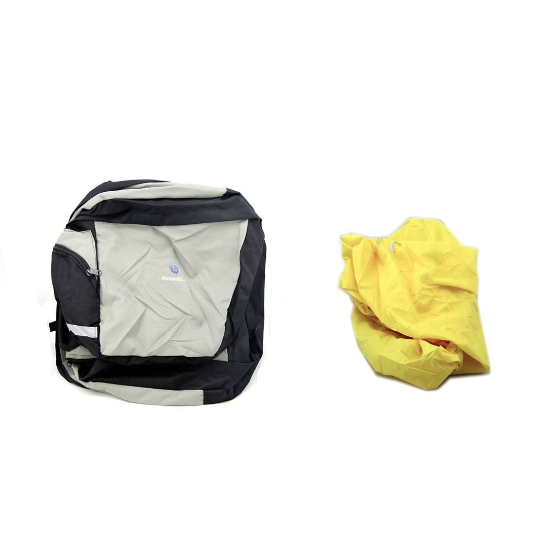 Black/Gray Bike Bicycle Rear Seat Tail Cargo Pannier With Rain Cover 60L